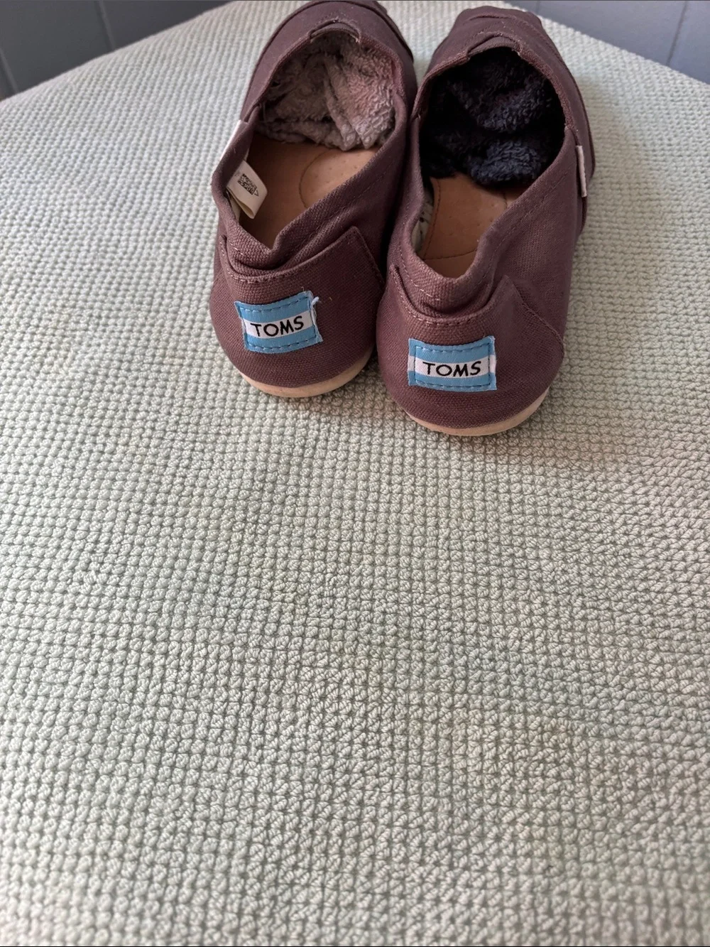Toms Women Espadrilles in Plum Brown Canvas